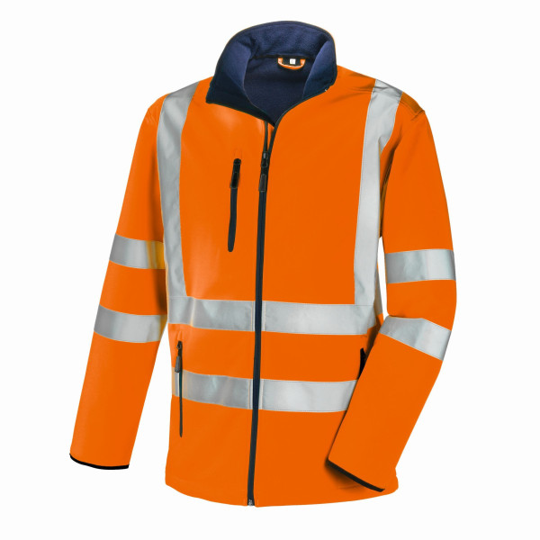 teXXor veste softshell haute visibilité NIAGARA, orange vif, taille : 3XL, lot de 10, 4104-3XL