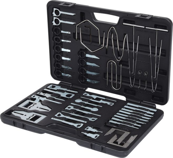KS Tools kit de démontage et de montage du système radio/navigation, 52 pièces, 500.1380