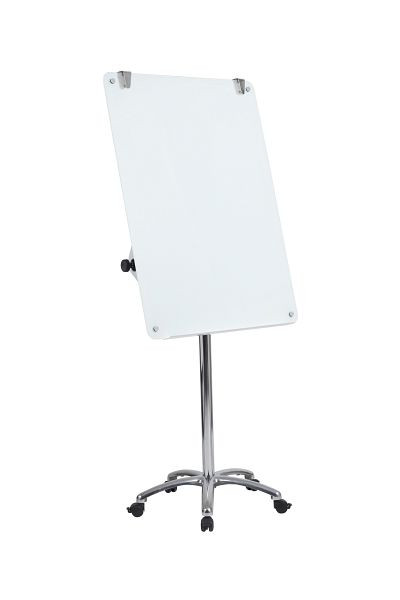 Flipchart en verre magnétique mobile Bi-Office Prime 70x100cm, GEA4850116