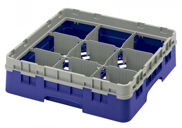 Panier de lavage Cambro 9 compartiments Camrack® 9 cm bleu marine, VE: 5 pièces, 9S318186