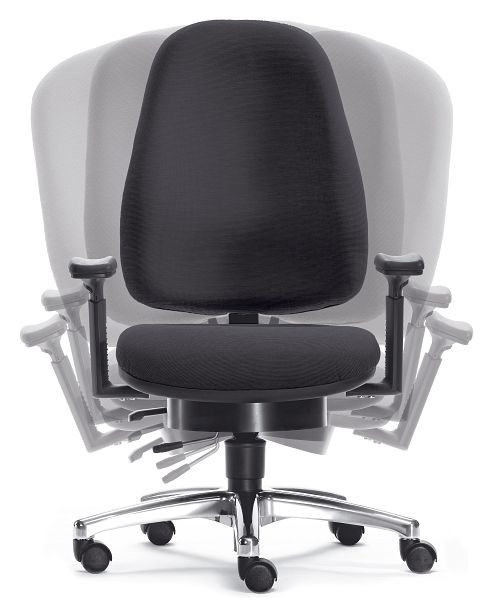 SITWELL LADY SITWELL, noir, chaise de bureau sans accoudoirs, PM-67.100-M-80-109-00-44-10