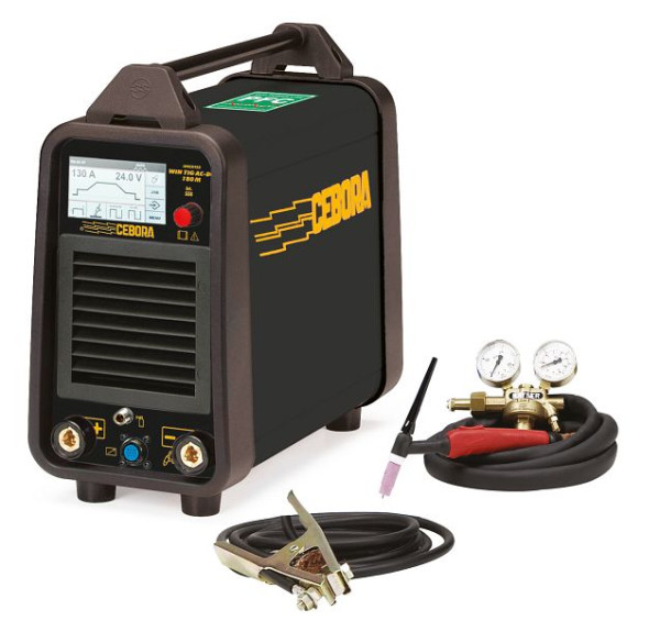 Poste à souder professionnel ELMAG TIG AC-DC onduleur 'PFC', WIN TIG 'AC-DC' 180 M - ECO SET sans cylindre en acier, 00306