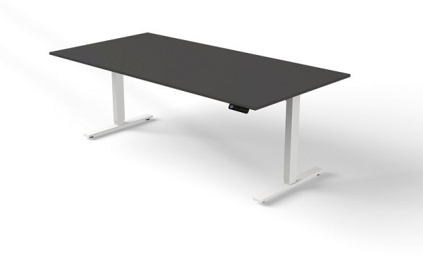 Table assise/debout Kerkmann L 2000 x P 1000 mm, réglable en hauteur électriquement de 720 à 1200 mm, Move 3, couleur : anthracite, 10381713
