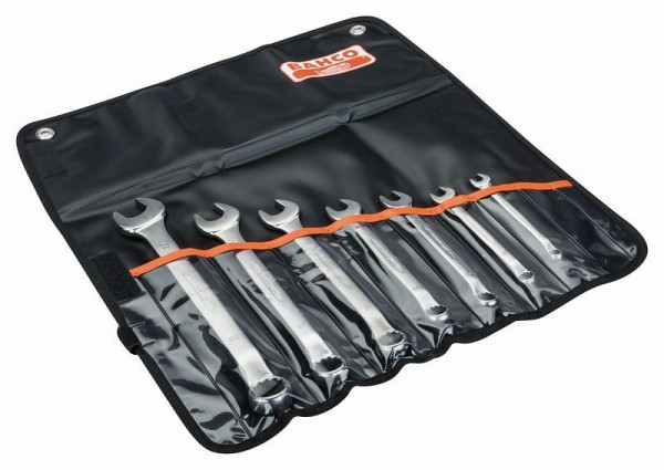 Jeu de clés mixtes Bahco, coudées, 7 pièces, en coffret plastique, 1952M/7T