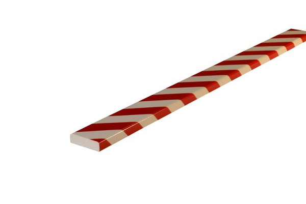 Protection de surface Knuffi, profil d'avertissement et de protection, type noir, rouge/blanc, 1 mètre, PS-10109