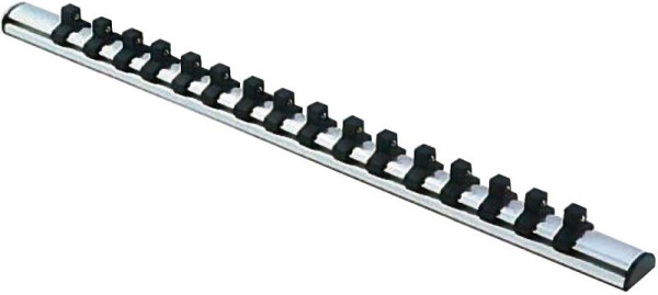 Rail de douille Projahn 1/2", magnétique, 14 clips, longueur 300mm, 422001