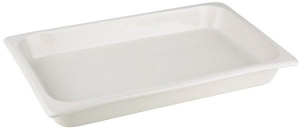 Récipient APS GN 1/1, 53 x 32,5 cm, hauteur : 6 cm, porcelaine, résistant à la chaleur jusqu'à 220°C, 82100