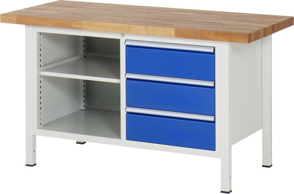 Etabli RAU série 8000 - modèle 8462, L1500 x P700 x H840-1040 mm, 13-8462A2-157B4H.11