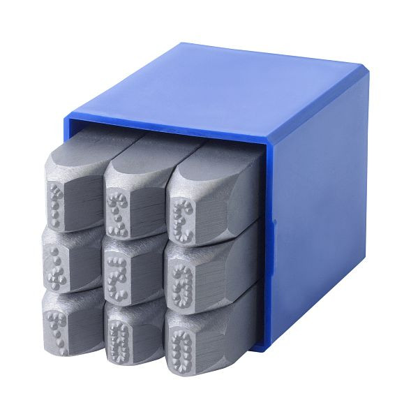 GRAVUREM RP (LOW-STRESS DOT-STYLE) 0-9, hauteur de police : 5 mm, 14305000
