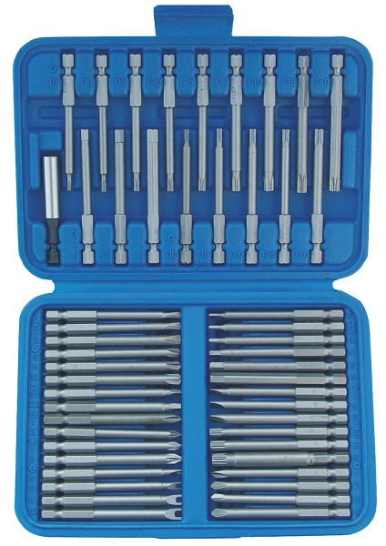 Assortiment d'embouts en acier SW, 1/4", 55 pièces, extra longs, 04145L