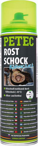 Petec Rostschock Spray choc à froid, 500 ml, unité: 6 pièces, 70150