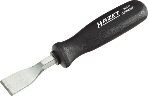Racloir plat Hazet, profil plat, 0,5 x 23 mm, élimination des résidus de joint, par exemple, matériau : acier spécial, surface : galvanisé, 824-1