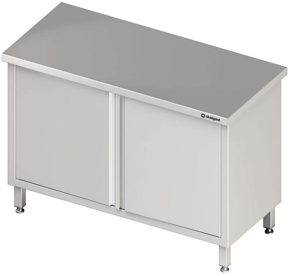 Armoire de passage Stalgast avec portes battantes, 1000x600x850 mm, sans dosseret, soudée, VAS10610