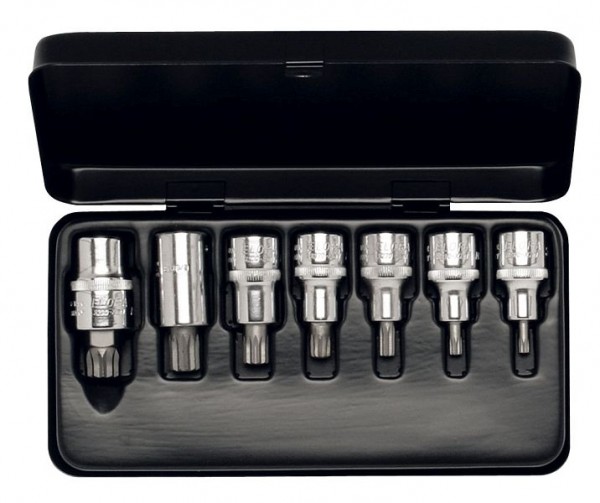 Jeu de clés à douille ELORA 1/2 ", XZN, 7 pièces M5-M16, 770-XZN, 0770550272000