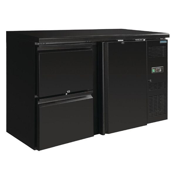 Barre réfrigérante Polar porte simple plus 2 tiroirs, GL186