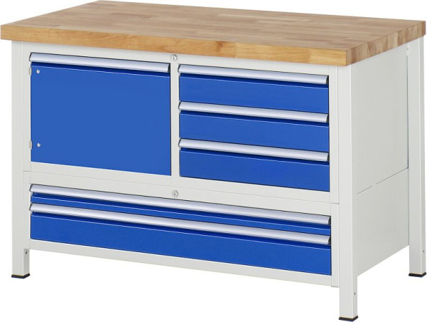 Etabli RAU série 8000 - modèle 8932, L1250 x P700 x H840-1040 mm, 13-8932A2-127B4H.11