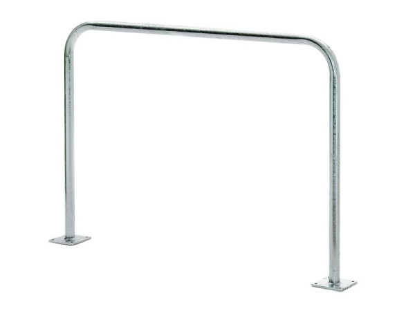 Barre en U Growi, galvanisée à chaud, comme barre de liaison, 48,3 mm avec plaques de base, 10059970