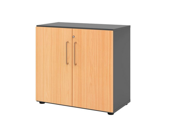 Armoire Hammerbacher 2OH 928T2 graphite/hêtre, V928T2/G/6/BS