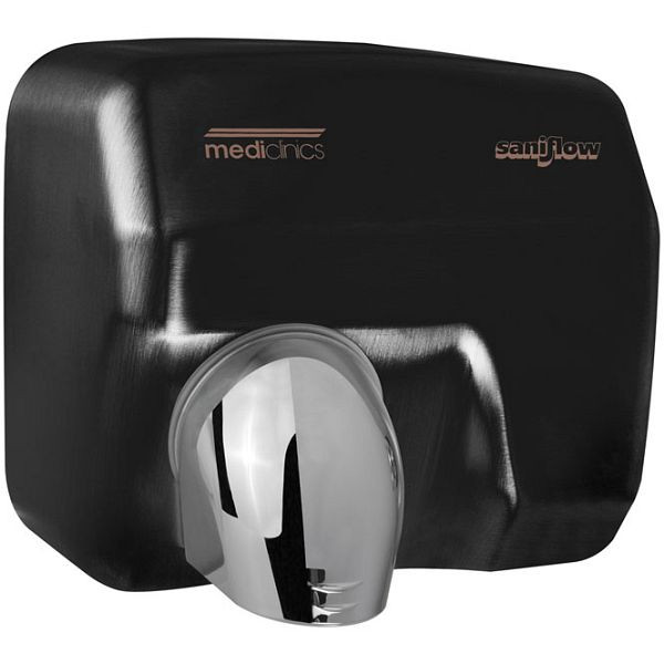 Sèche-mains Mediclinics Saniflow Noir, qualité supérieure, 205 539