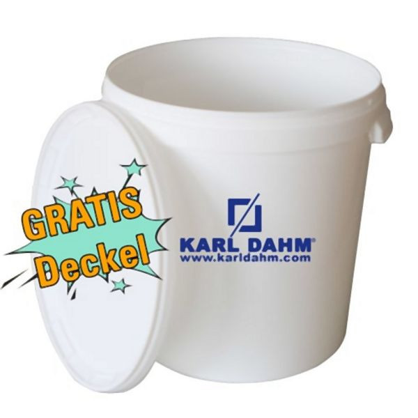 Seau mélangeur Karl Dahm avec couvercle, 33 litres, 12016