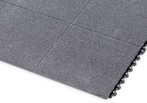 Caoutchouc anti-fatigue DENIOS CS 9.9, nitrile, résistant à l'huile, système de connexion flexible, 0,9 x 0,9 m, 162-184