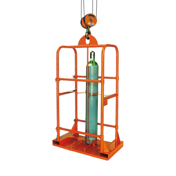 Panier à bouteilles de gaz industriel Eichinger, 4 bouteilles ø 250 mm, orange pur, 13280100000000
