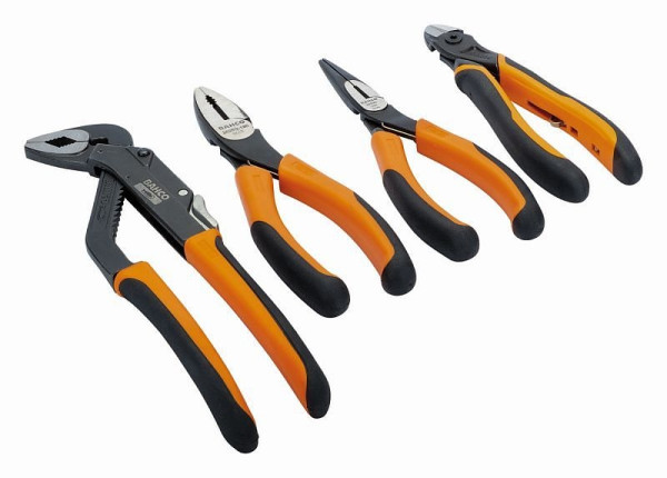 Jeu de pinces Bahco, 4 pièces, ergo (comprend 8224, 2628G, 2101G, 2430G), 9897
