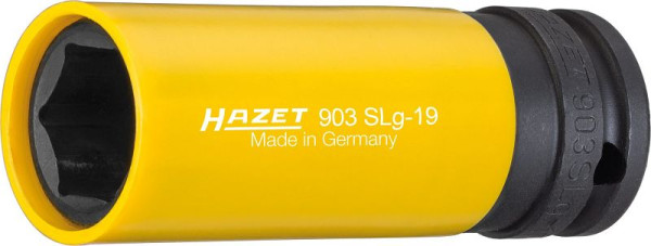 Hazet Impact Machine tournevis Douille, hexagonale, carré creux 12,5 mm, 19 mm, montage sur roue, longue, 903SLG-19