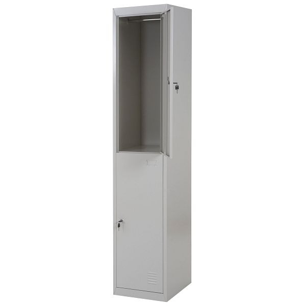 Casier Mendler HWC-G88, casier pour objets de valeur, métal 185x38x45cm gris, 55306