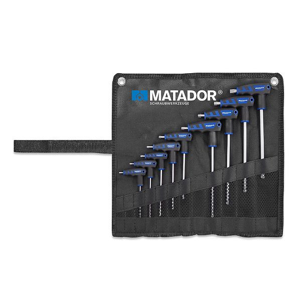 MATADOR jeu de tournevis coudés à manche en T 2K, TORX®, T10 - T50, 0446 9090