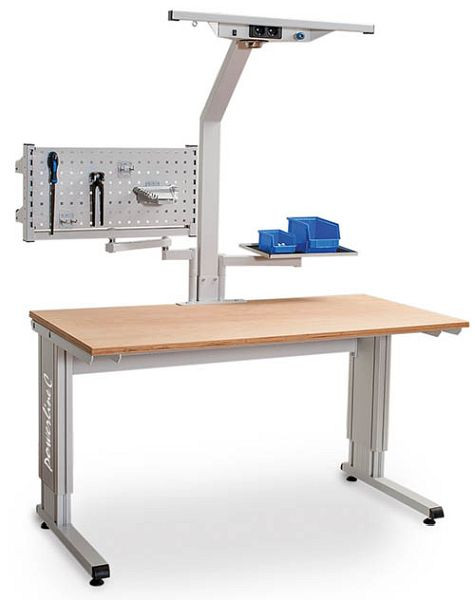 Table robuste Bedrunka+Hirth Powerline C, avec trépied, largeur 1250 mm, CF.125.75-2