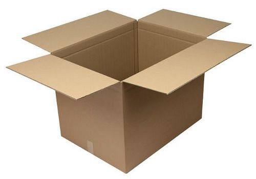 Boîte pliante en carton ondulé TransPak à 2 parois, dimensions intérieures 780 x 580 x 580 mm, qualité 2,50BC, paquet de 10, 299413