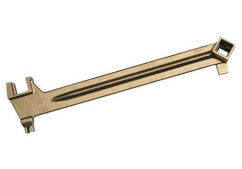 Clé à tambour universelle DENIOS, bronze spécial, pour zones Ex, 250-295