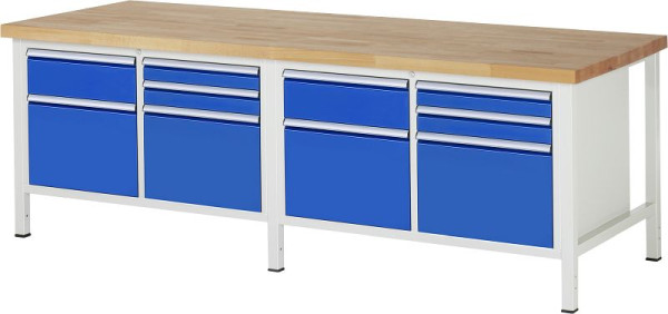 Etabli RAU série 8000 - modèle 8472, L2500 x P900 x H840-1040 mm, 13-8472A2-259B4H.11
