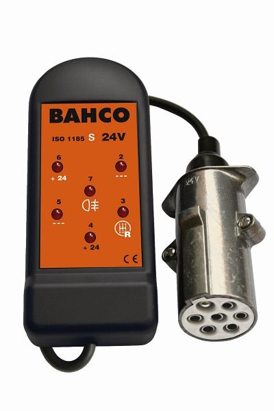 Testeur de prises Bahco, 24 V - 7 broches, pour prises 24S, BELT247S