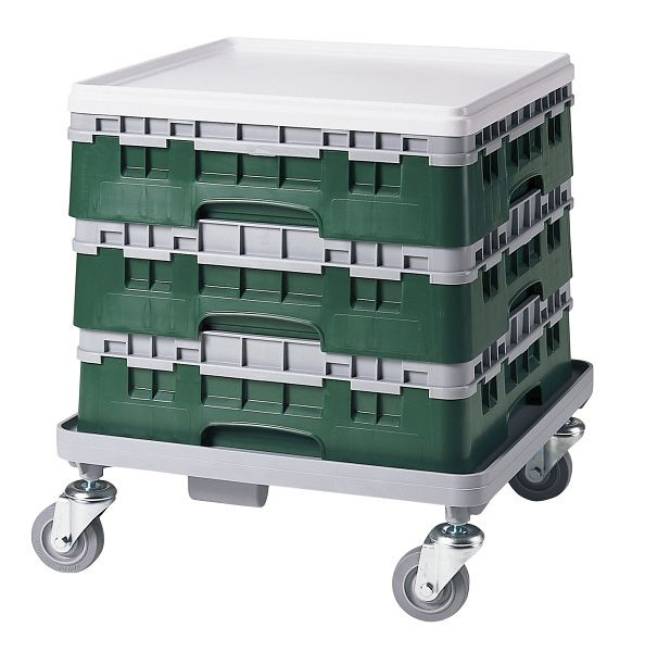 Panier de base Cambro 1/1 avec 1 rallonge Base Camrack® - Vert pleine bouteille, paquet de 4, BR414119