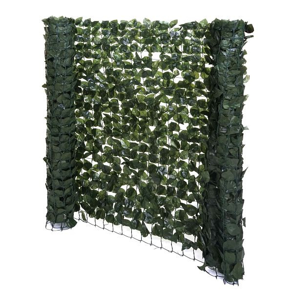 Mendler brise-vue pour balcon T811, brise-vue haie en hêtre revêtement de protection contre le vent pour clôture de terrasse, 300x100cm foncé, 75121