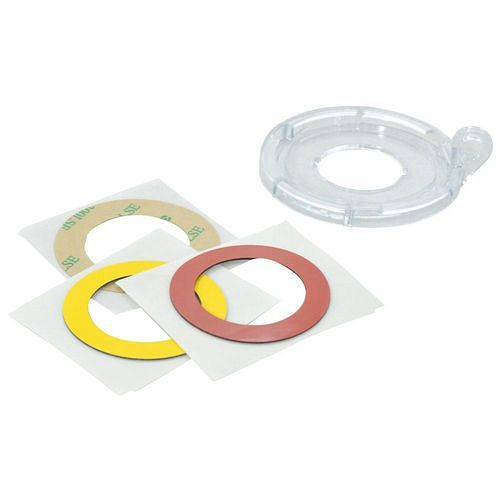 Anneaux de base DENIOS pour serrures à bouton-poussoir, lot de 5, ∅ : 83,80 mm, 312011