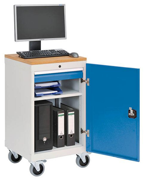 Bedrunka+Hirth panneau en bois de hêtre multiplex, pour chariot informatique T500-2, LxPxH 530 x 500 x 25 mm, 03.53/50.25