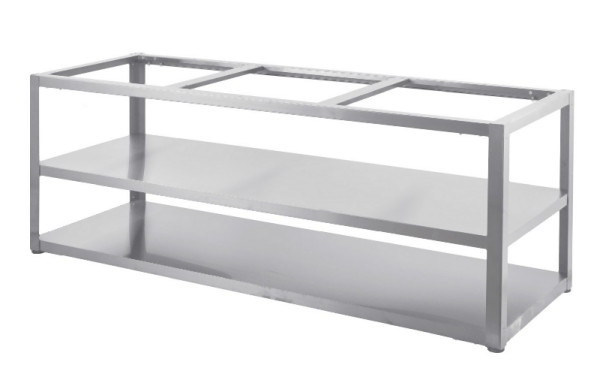Module de base Myoutdoorkitchen 180 cm, 3 modules, acier inoxydable, Nordic Line, 7958