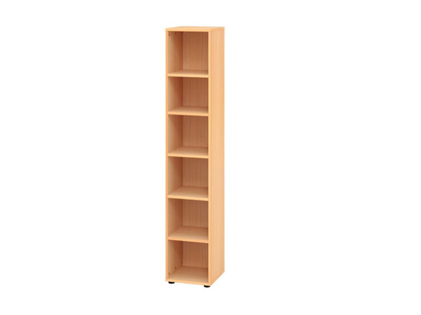 Étagère étroite Hammerbacher 6OH 964RE hêtre, 40 x 40 x 215,4 cm, V964RE/6