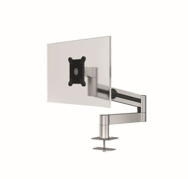 Support d'écran DURABLE avec bras pour 1 écran, passe-fil de table, argent, 508423