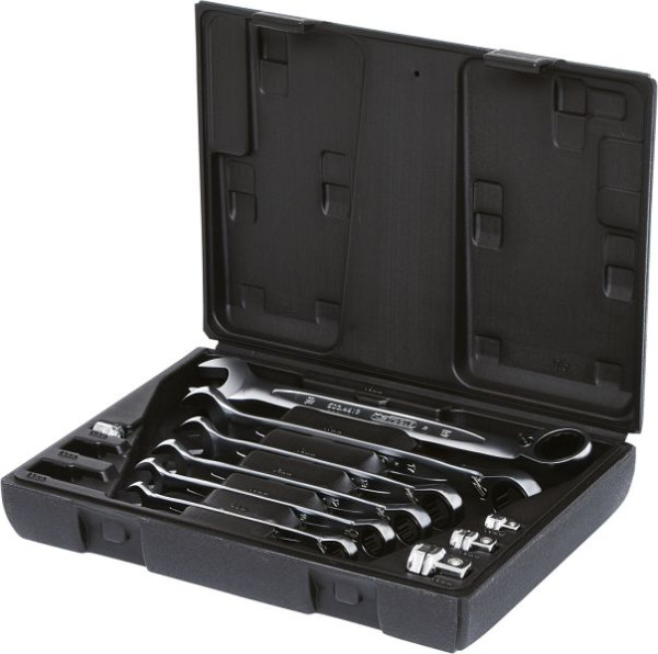 KS Tools GEARplus jeu de clés mixtes à cliquet, réversibles, 10 pièces, 503.4647