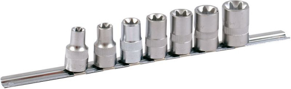 Jeu de douilles Projahn 1/2" sur rail 7 pièces E12 - E24, 4223