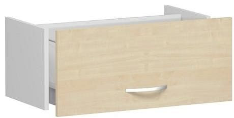tiroir à dossiers suspendus geramöbel pour largeur d'armoire 800 mm, sans butée d'arrêt, pour 2e, 3e ou 4e hauteur de dossier, 1 hauteur de dossier, érable, S-381705-A