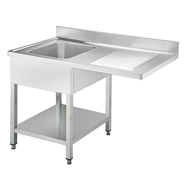 Vaiotec évier EASYLINE centre 600 / 1 vasque à gauche, plan de travail 40mm, 120x60x85 cm, 10208