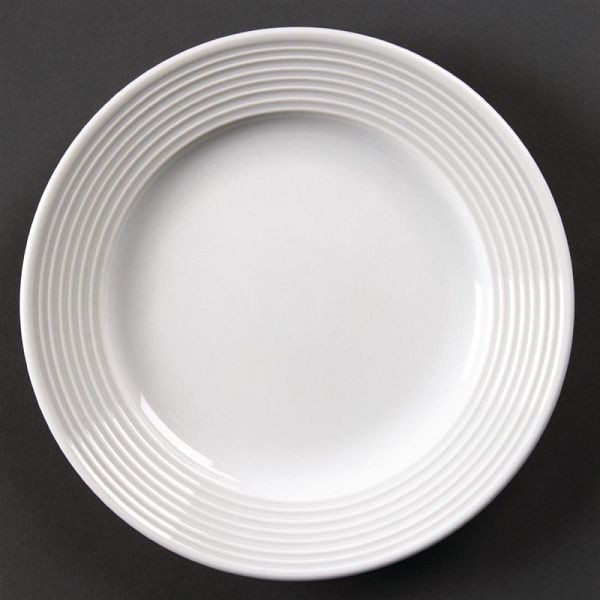 OLYMPIA Assiette linéaire avec rebord large 15cm, UE: 12 pièces, U089