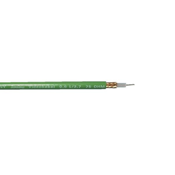 câble vidéo connectivité bda 0.6L / 3.7 vert - boite pliable 100m, 11090321