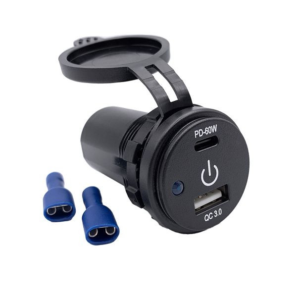 Prise double USB Offgridtec USB-A et USB-C, 8-01-014910