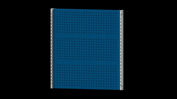 Structure de base des établis ANKE structure du système, 1120 x 107 x 1200 mm, RAL 7035/5010, 3 x hauteur de paroi perforée 400 mm, 340.349
